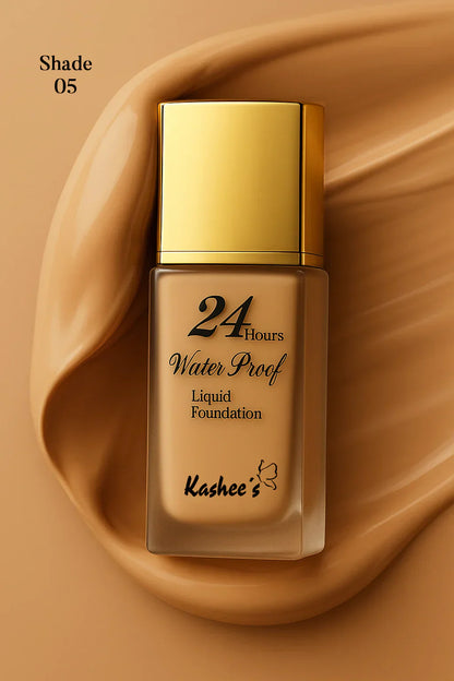 24H Full Coverage Waterproof Liquid Foundation – Long-Lasting, Bridal Finish
