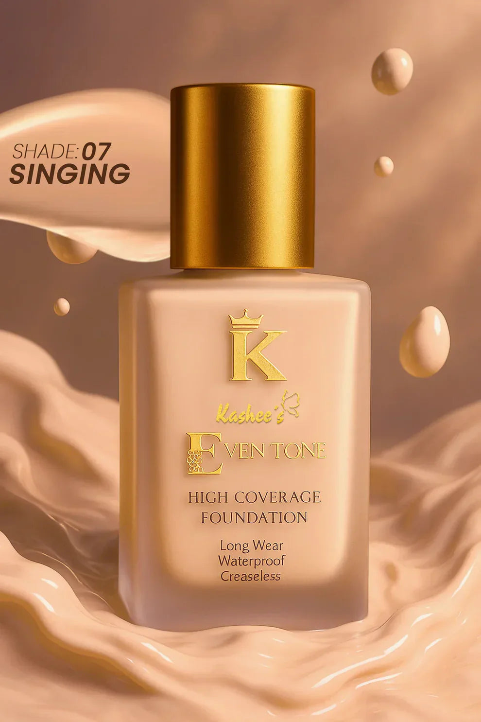 Kashee's Eventone High Coverage Foundation+Free Gift (Kashees Compact Powder).